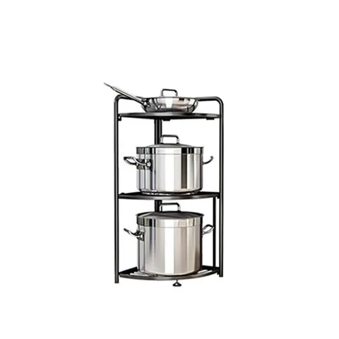 다용도 철제 접이식 욕실 코너 주방 모서리 폴딩 선반 3단