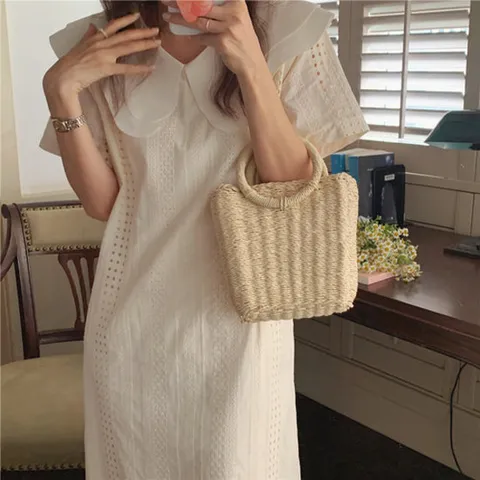 모찌봉 / 웨이브 세 일 러카라 펀칭 롱 원피스