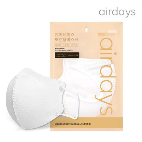 에어데이즈 KF94 새부리형 마스크 소형 50매 화이트