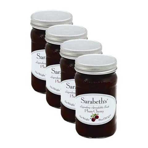 Sarabeths 사라베스 자두 체리 잼 스프레드 510g 4팩