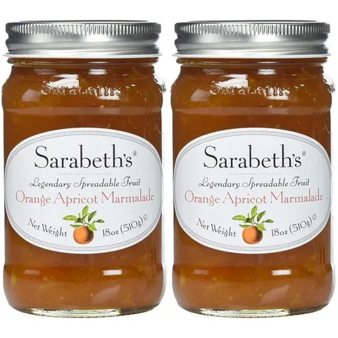 해외배송 Sarabeths 사라베스 오렌지 살구 마말레드 잼 스프레드 510g 2개 Orange Apricot Marmalade Spread
