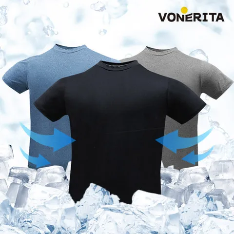 무료배송 쿨카치온 기능성 라운드 무지 여름 반팔 티셔츠 2개