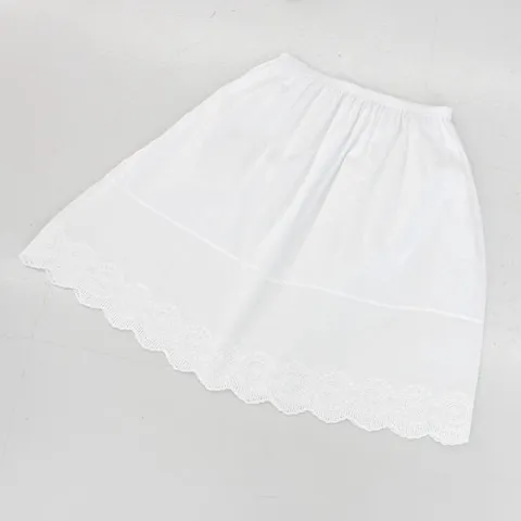 5부 7부 여름 아사면 레이스 롱 속치마 빅사이즈