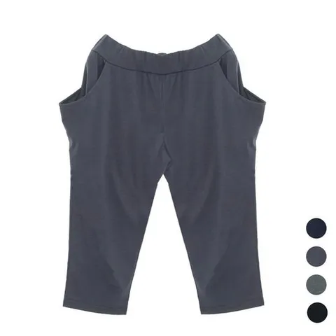 여자연청바지 집에서 편안하게 입는 데일리 홈웨어 여자 7부 바