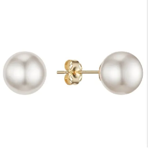[ 현대백화점 ]미니골드 14K 베이직 진주 귀걸이8mm(스왈진주) EPNM4005