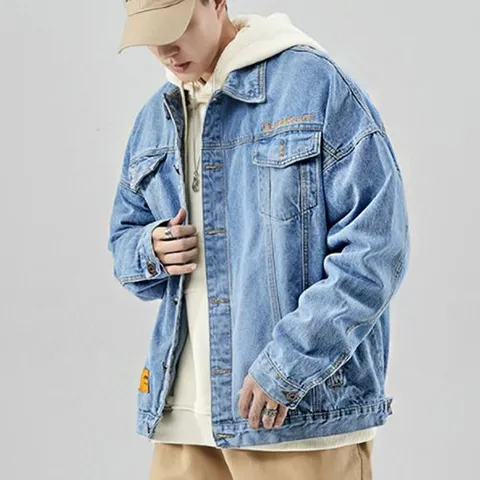 봄버자켓 남자 데님 청자켓 봄 가을 아우터 캐주얼 스타일