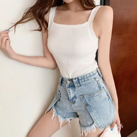 니트이너 민소매 니트 이너 탑 HH B60