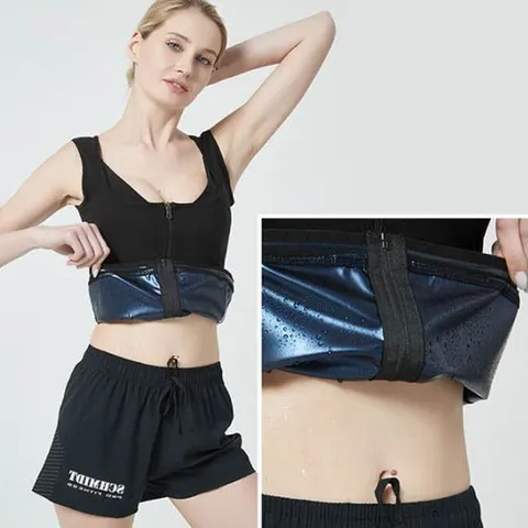 땀복나시 여자땀복 지퍼형 조끼 벗기 쉬운 타입 땀이 줄줄