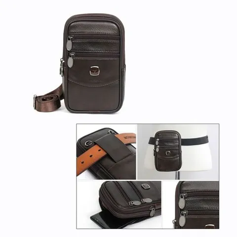 남성크로스백 해외 여행 외출 여권 휴대폰 가방 미니 가죽 크로