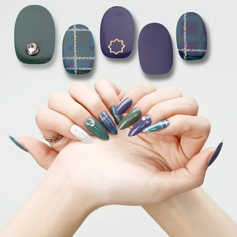 위쁨 네일스티커 WEN025 네일팁 젤네일스티커 36개