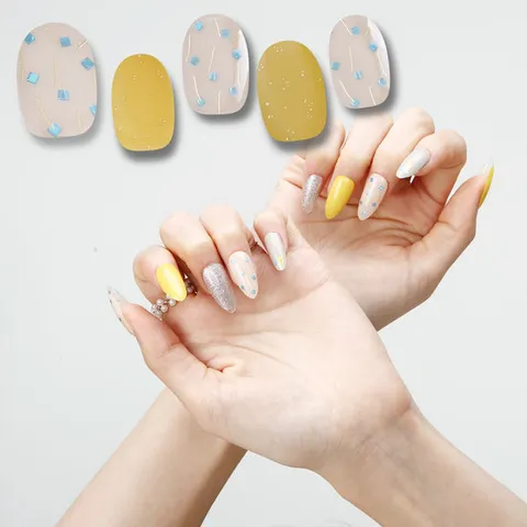 위쁨 네일스티커 WEN054 네일팁 젤네일스티커 36개