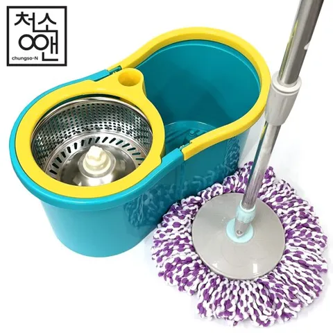청소앤 메가파워 동글이 스핀청소기 통돌이 회전걸레 물걸레