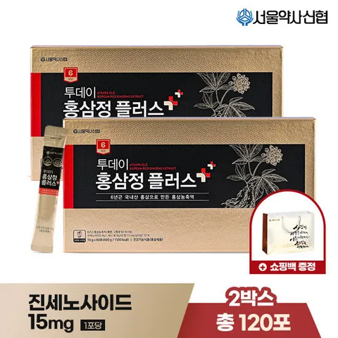 [서울약사신협] 투데이 홍삼정 플러스 60포 2세트