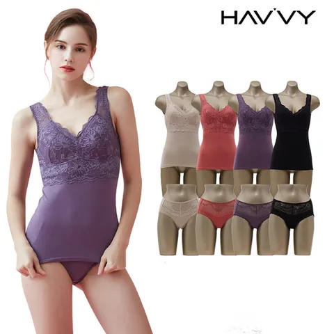 [피트인] 8종세트 코튼레이온 보정 란쥬팬티 브라탑나시