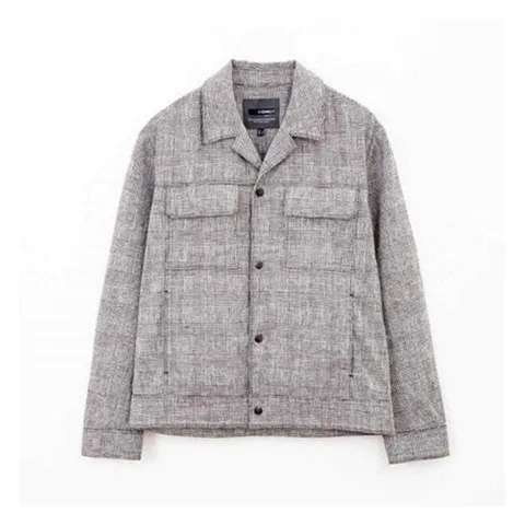 [에이치커넥트]남성 린넨 면 혼방 트럭커 자켓(3022101048152_09