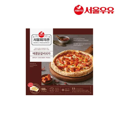 [서울우유] 서울피자관 매콤닭갈비 수제 화덕피자 420g 3개
