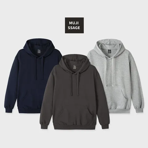 남녀공용 특양면 긴팔 티셔츠 후드티