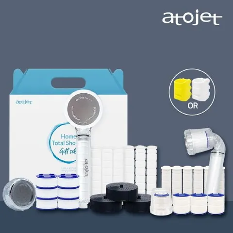 아토젯클렌징샤워기+주방+세면+홀더 한방에 1년구성 종합세트