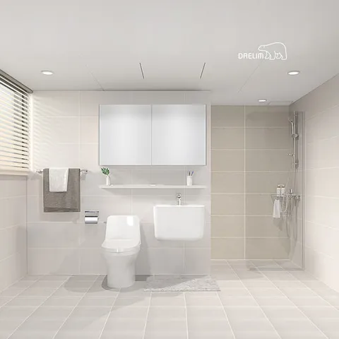 대림 바스&키친 멜로우 슬라이딩 거실욕실 리모델링