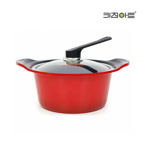 키친아트 세라믹 통주물 S 냄비 양수 24cm