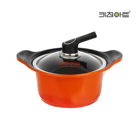 키친아트 세라믹 통주물 S 냄비 양수 20cm