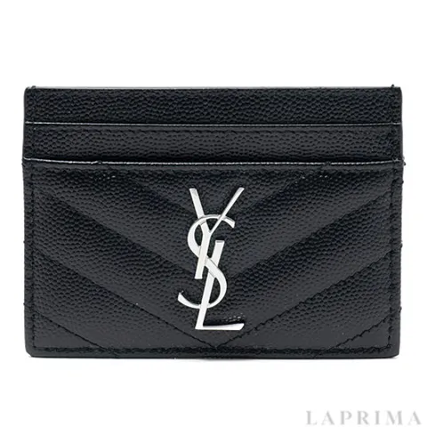 [생로랑] 모노그램 그레인 카드지갑 423291-BOW02-1000