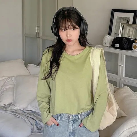 [이블렛 by 제이스타일]이블렛 수피마 바이오워싱 라운드 티 제이스타일