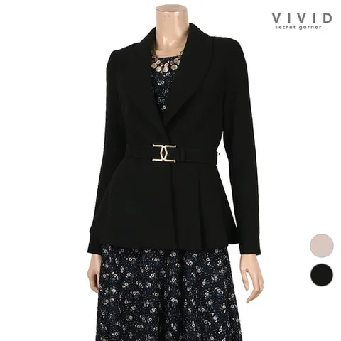 VIVID 클래식 숄카라 봄가을 벨트정장자켓
