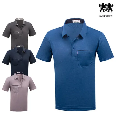 파크타운 남성 스판 포켓라인 반팔 카라티셔츠 _E2-0M061