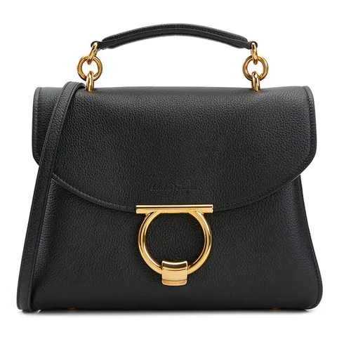 페라가모 간치니 마고 여성 토트백 21 H493 NERO 0720168