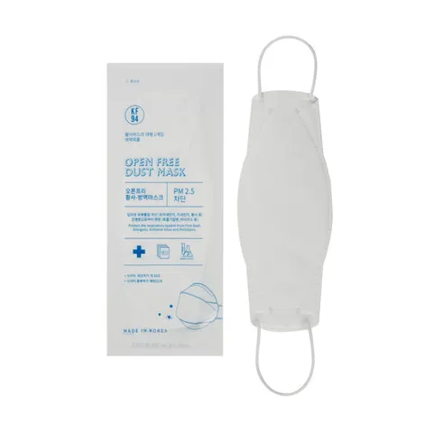 [MC] 호흡이편한 오픈프리 KF94 황사 마스크 대형 흰색 100매