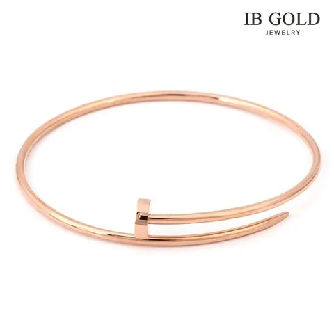 [아이비골드] 14K 슬림 못 뱅글 팔찌 B044