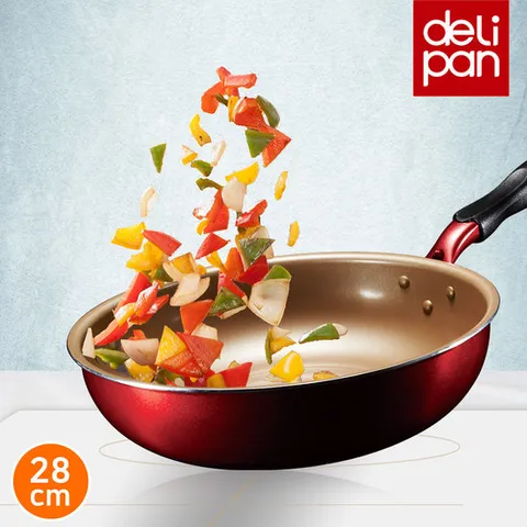 델리팬 오메가코팅 28cm DW28R 프라이팬/후라이팬/궁중팬/웍 IH