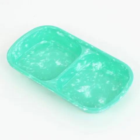 레트로 멜라닌 나눔접시 2구 분식접시 그릇 종지