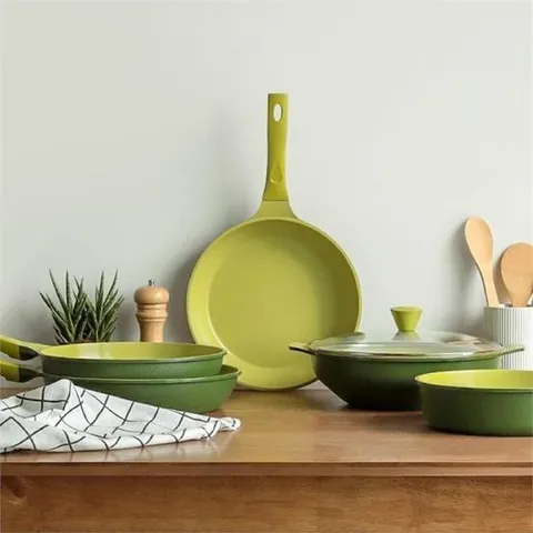 [마물샵] 세라믹 코팅 그린 인덕션 팬 아보카도 소테팬24
