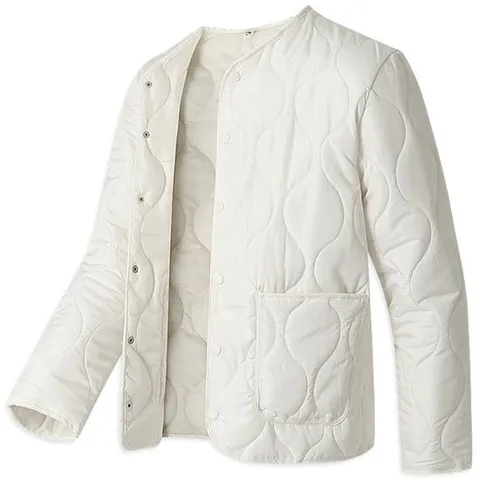 [탑보이]웨이브 퀄팅 오버핏 깔깔이 패딩 (RT881)