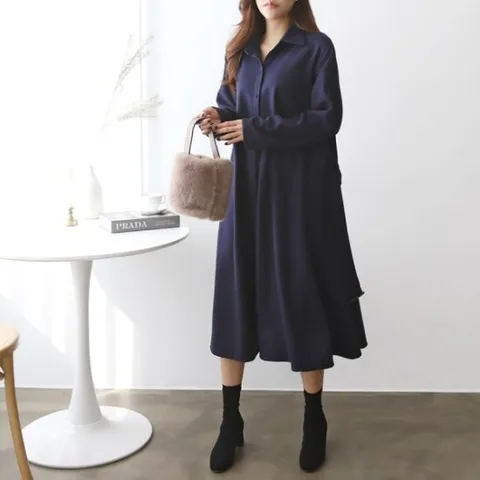 빅사이즈 W클래식원피스 44-77 정장 하객 겨울 임부복