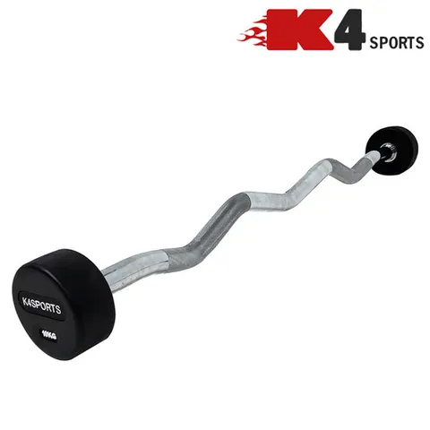 K4스포츠 일체형바벨 10KG 역기봉바벨세트 컬역기바 역기봉원판