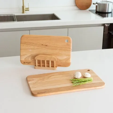 고무나무 나무도마 세트 2P