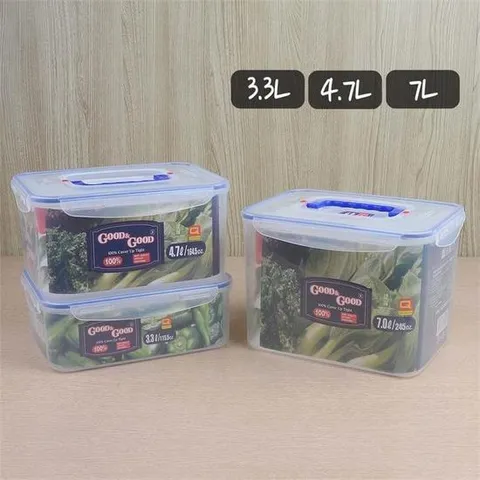 3.3L 냉장고정리용기 손잡이 핸디락 밀폐용기 김치통