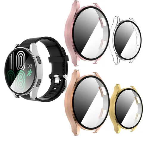 갤럭시워치4 투명/메탈 컬러 액정보호 필름 하드 케이스 40 44mm