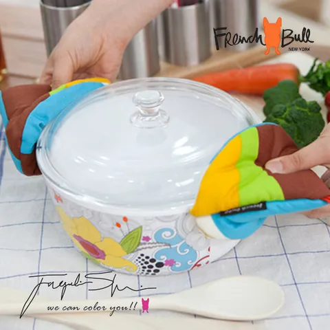 프렌치불 디자인 고깔장갑 2P 키스패턴