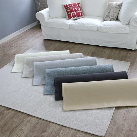 [리앤데코]솔리드 셔닐 생활방수 거실 러그 카페트75x200cm