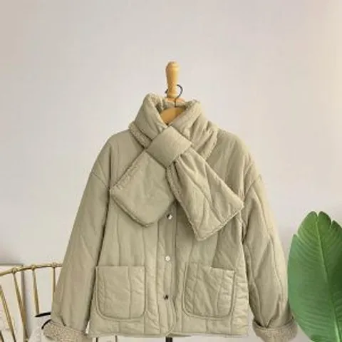 드누 목도리세트 뽀글이 패딩 점퍼(3color)