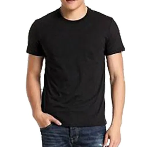 국산 남여 공용 베이직 라운드 반팔 면티 기본티 3개 SET (검정)