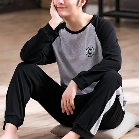 나그랑 블랙 남성 잠옷 파자마 세트 남자 신상 홈웨어