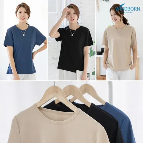 [~XL] 인견 시원한 여성 퍼포먼스 반판 티셔츠 3종 택1