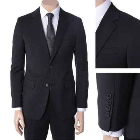 [레노마캐주얼]SS 스판좋은 3계절용 블랙정장 RQAISJ41AJJON re3070