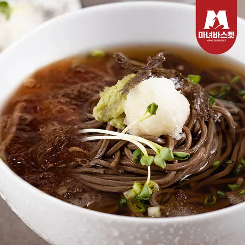 [마녀바스켓] 메밀소바 10인분(개별포장,생메밀면 10팩+소스 10개)