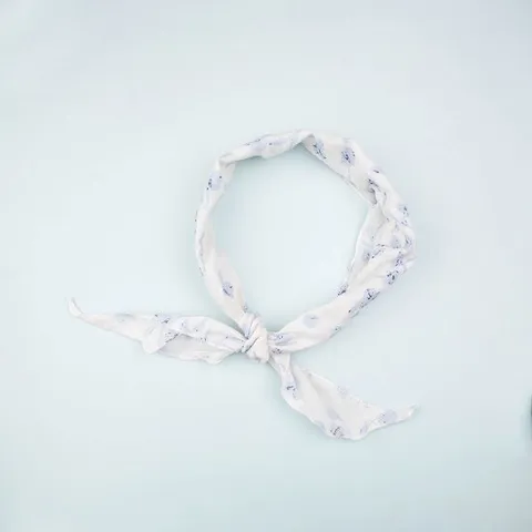 나단샵 연블루 면삼각 쁘띠 스카프 22pn4 /여름 코디